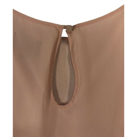 Hailey David’s Bridal Women’s Blush Colored Sleeveless Dress w/Sequins Size 4 - Picture 5 of 9